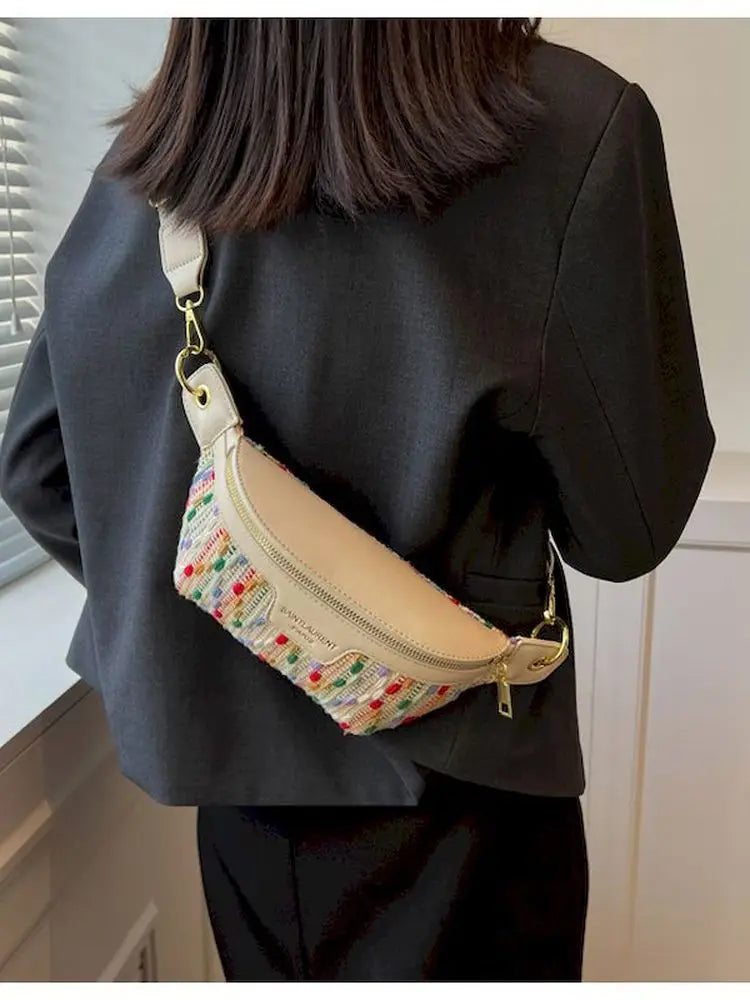 Foufurieux Women Summer High-end Messenger Chest Bag Y2k