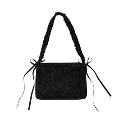 Foufurieux Woman Waist Packs Pleats One Shoulder Crossbody Bag