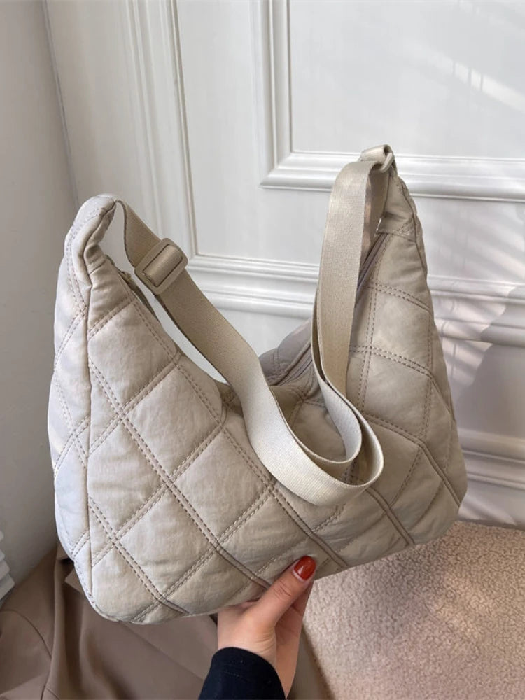 Quilted Handbags Lady Shoulder Bucket Crossbody
