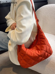 Quilted Handbags Lady Shoulder Bucket Crossbody