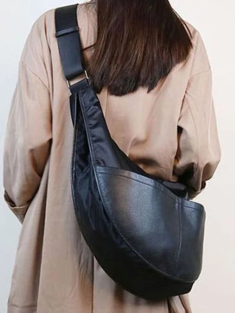 Foufurieux Women Leather Handbags Large Shoulder Bags Casual Tote Bags