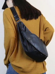 Foufurieux Women Leather Handbags Large Shoulder Bags Casual Tote Bags