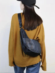 Foufurieux Women Leather Handbags Large Shoulder Bags Casual Tote Bags