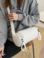 Foufurieux Women's Diagonal Bag High-grade Lingge Cylinder Pillow Bag