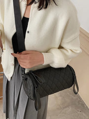 Foufurieux Women's Diagonal Bag High-grade Lingge Cylinder Pillow Bag