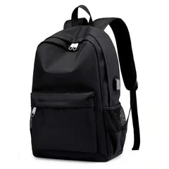 Four Seasons Casual USB Oxford Cloth Solid Backpack