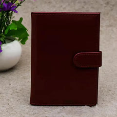 4 Seasons Casual Buckle Passport Bag PU Leather Travel ID Wallet