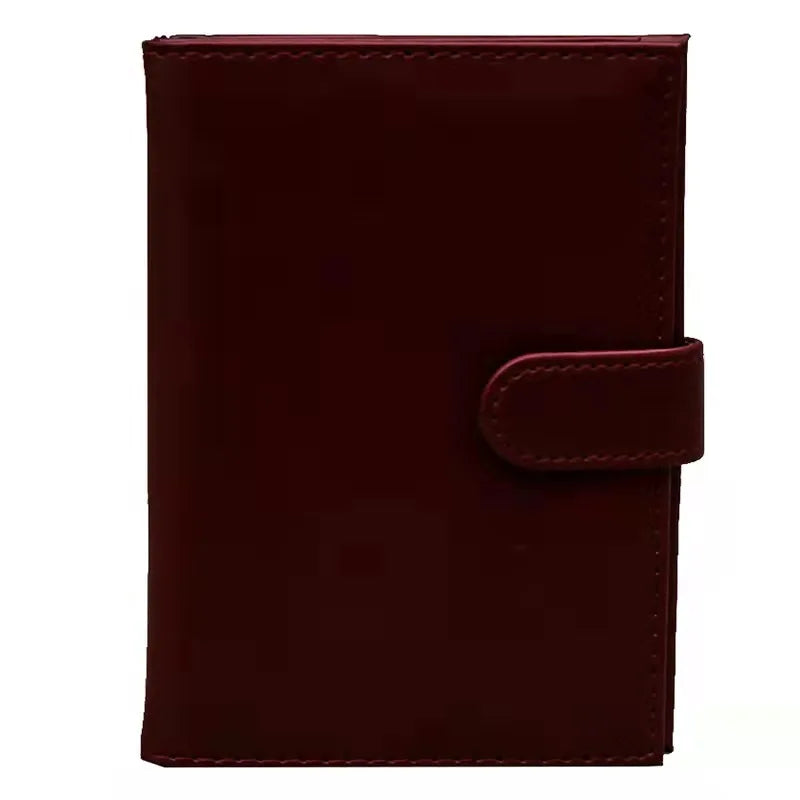 4 Seasons Casual Buckle Passport Bag PU Leather Travel ID Wallet