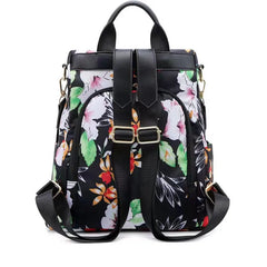 Women's Casual Zipper Backpack, Fashionable Anti-Theft Nylon Sports Backpack