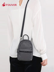 Women's Waterproof Oxford Travel Backpack with Zipper Closure
