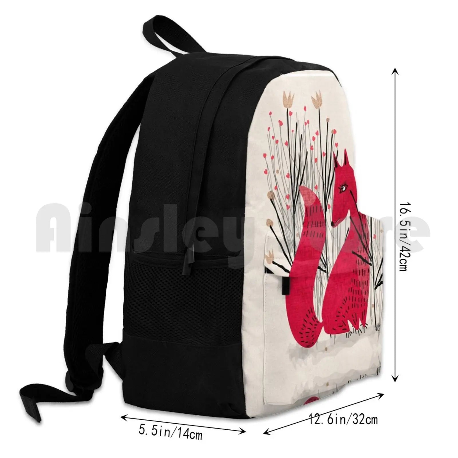 Fox In Shrub Outdoor Hiking Backpack Climbing Sports Bag - Kids Art