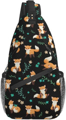 Fox Sling Bag Crossbody Backpack Lightweight Shoulder Bag