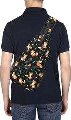 Fox Sling Bag Crossbody Backpack Lightweight Shoulder Bag
