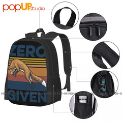 Fox Zero Given Backpack Large Capacity Travel Softback Eco Friendly Multi-functi