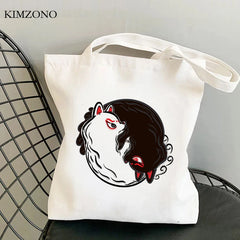 Fox Jute Shopping Bag Recycled Handbag Eco-Friendly Market Tote