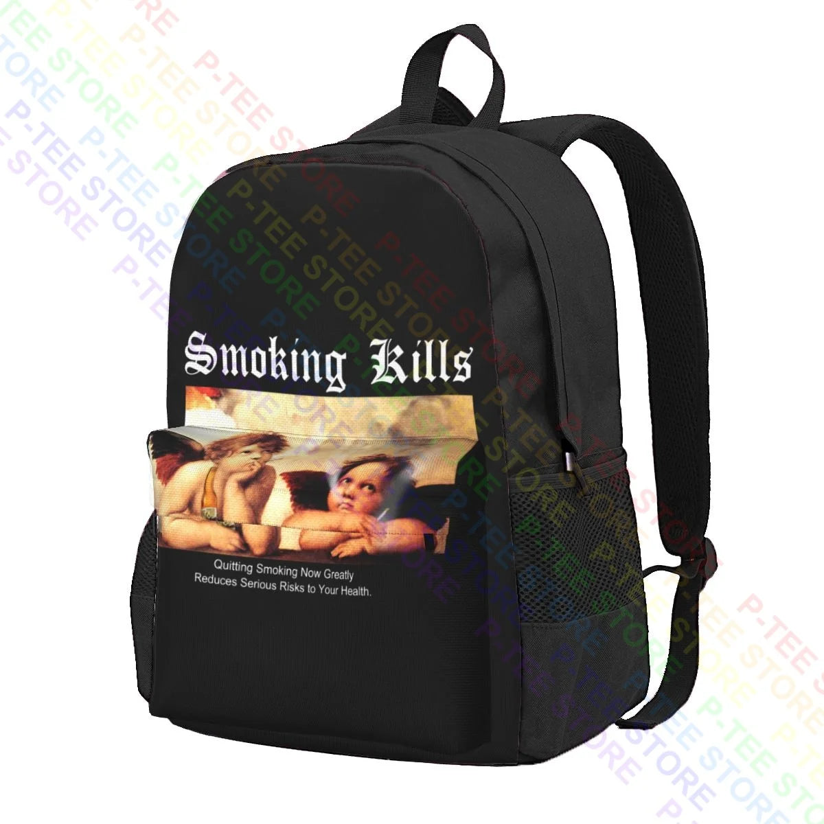 Fr2 Smoking Kills Angels Backpack Outdoor Sports Bag