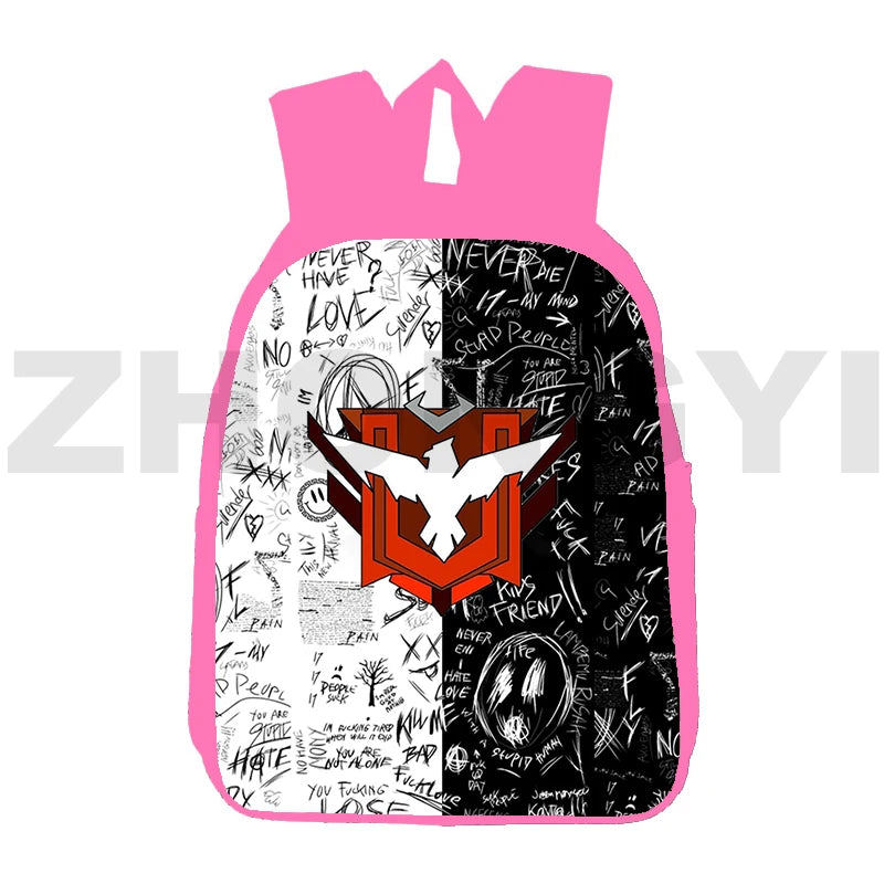 Garena 3D Backpacks Retro Unisex School Bags 12/16 Inch Travel Shoulder Bag