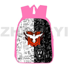 Garena 3D Backpacks Retro Unisex School Bags 12/16 Inch Travel Shoulder Bag