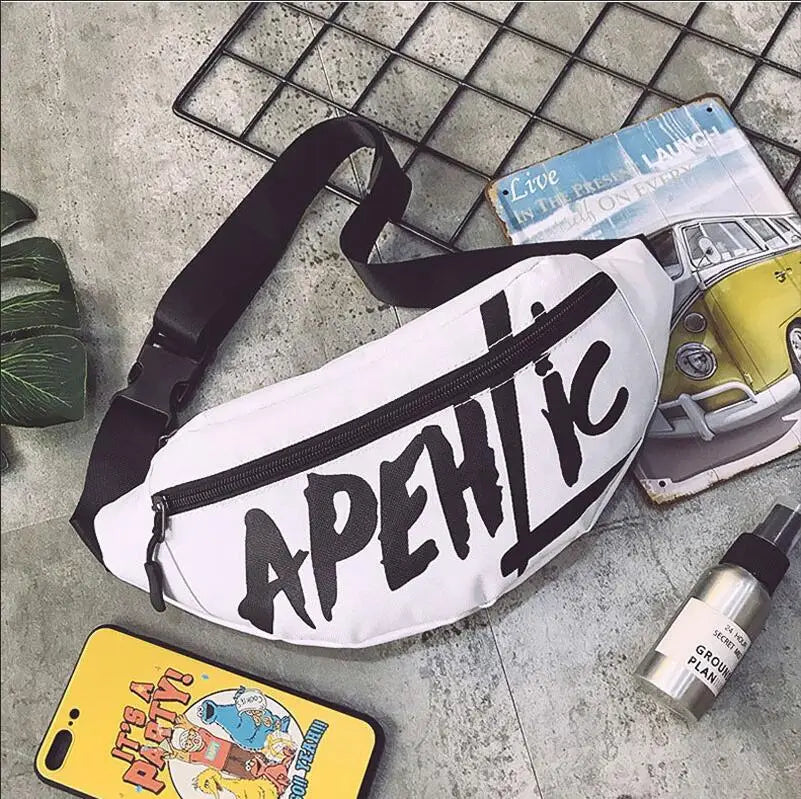 Fashion Hip-Hop Belt Bag Harajuku Shoulder Sling Chest Pocket Women Waist Bag