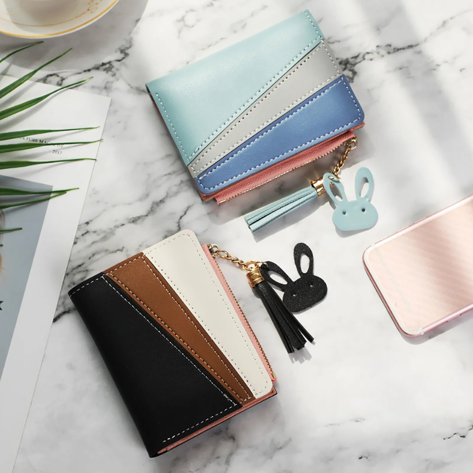 Leather Card Holder Wallet Thin Wallet For Women