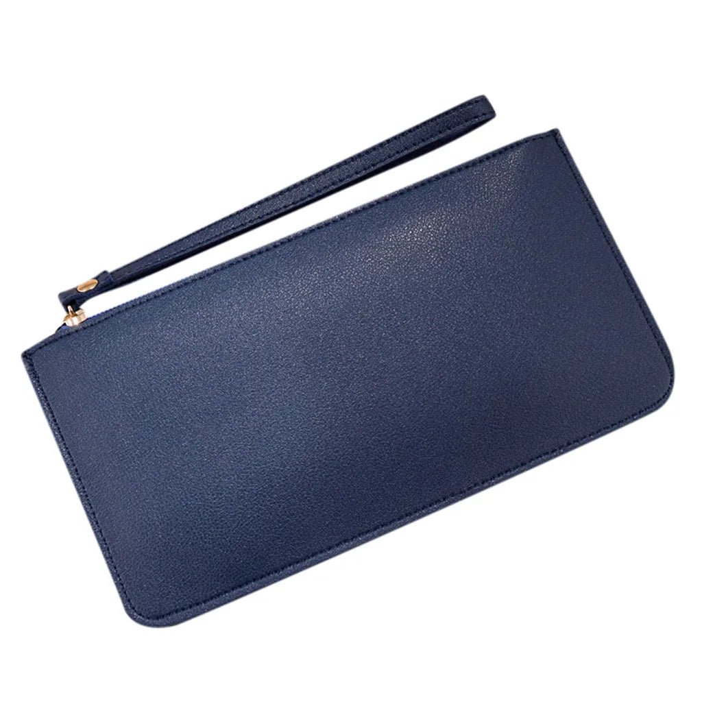 Women Long Purse Large Capacity Red Wallet