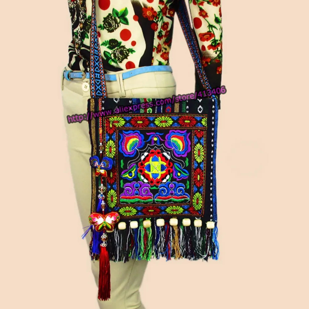 Vintage Hmong Tribal Ethnic Shoulder Bag SYS-005