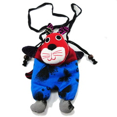Women Cute Cat Handbag Shoulder Purse Rabbit Bag with Bell