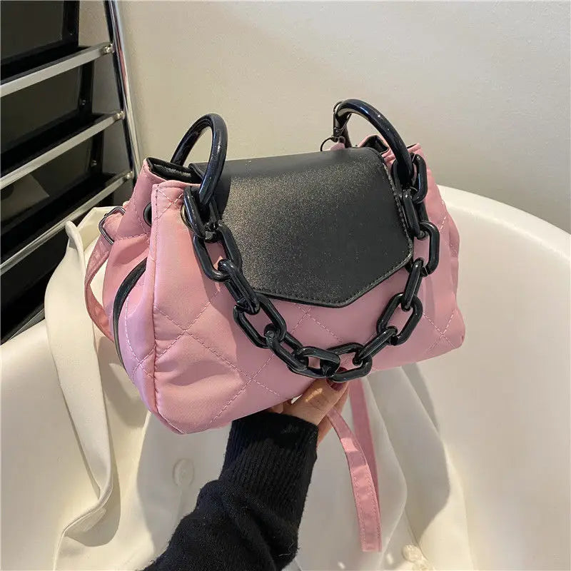 Sac à bandoulière de grande capacité en chaîne de diamants de haute qualité