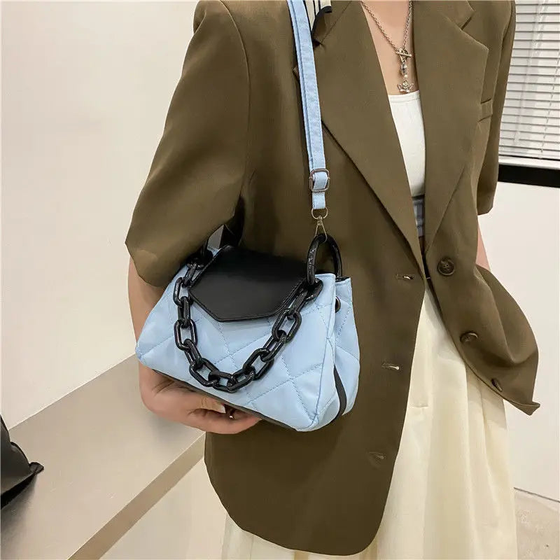Sac à bandoulière de grande capacité en chaîne de diamants de haute qualité