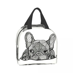 French Bulldog Puppy Insulated Lunch Bag - Reusable Thermal Cooler