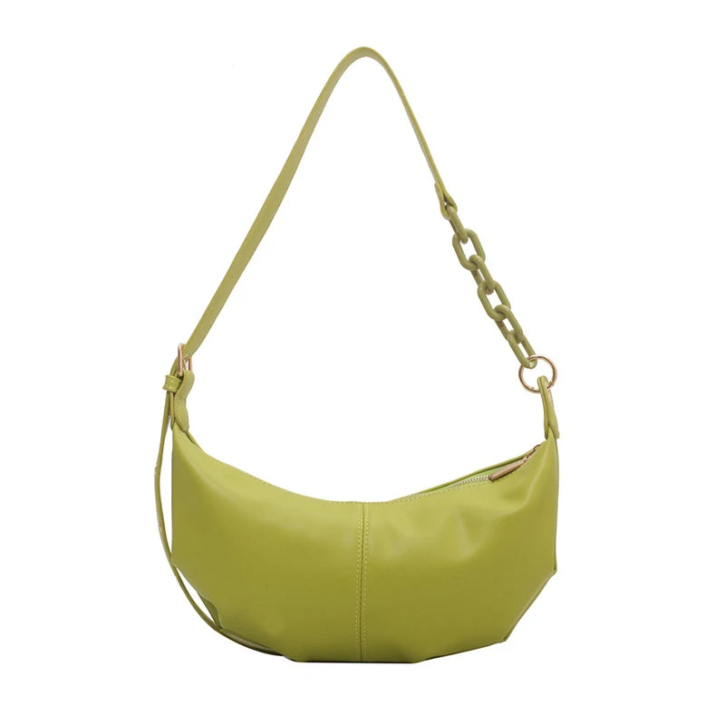 French Female Texture Single Shoulder Armpit Dumpling Bag