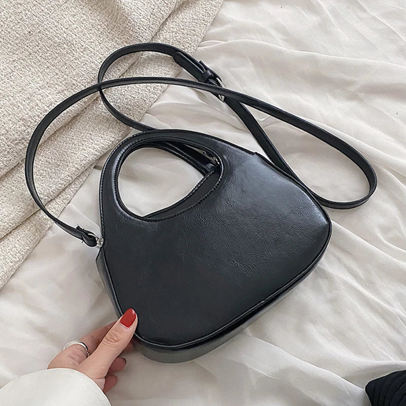 French Shoulder Bag for Women Summer Soft Pu Leather Underarm Bags