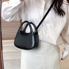 French Shoulder Bag for Women Summer Soft Pu Leather Underarm Bags