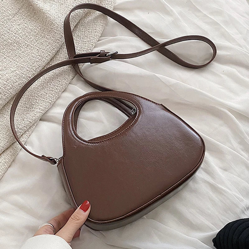 French Shoulder Bag for Women Summer Soft Pu Leather Underarm Bags