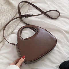 French Shoulder Bag for Women Summer Soft Pu Leather Underarm Bags