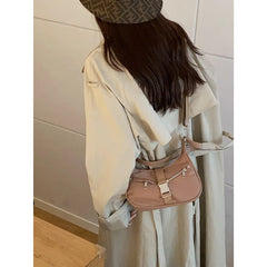 French Niche Nylon Underarm Bag Women's High-quality Texture Messenger Bag