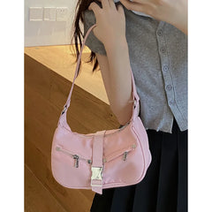 French Niche Nylon Underarm Bag Women's High-quality Texture Messenger Bag