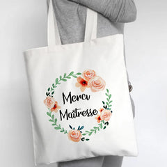 French Print Canvas Shoulder Bags Women Shopping Totes Travel Handbags
