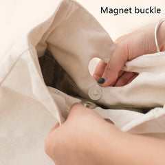 French Printed Pattern Cooler Lunch Bags Portable Insulated Canvas