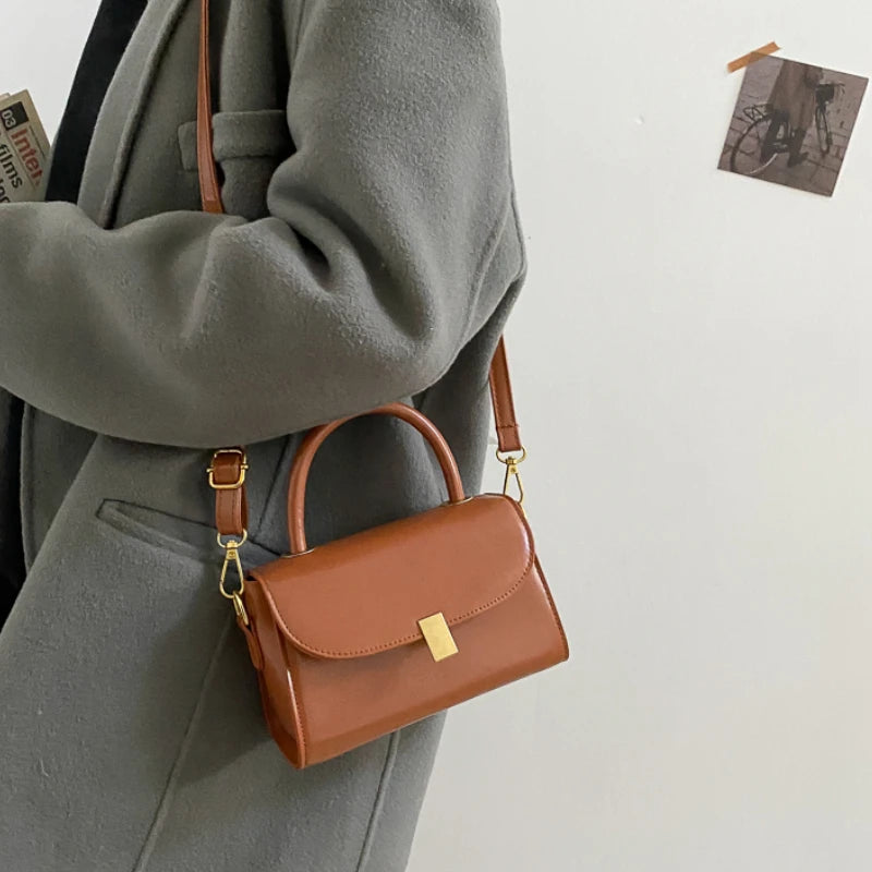French Retro Shoulder Bags Women Advanced Office Ladies Autumn Ins Handb