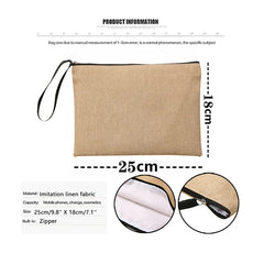 French Women's Cosmetic Bag Travel Organizer Case Thank You Mistress Print