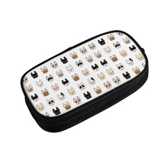 Frenchies Family Pen Box Student School Anime Zipper Pen Bag