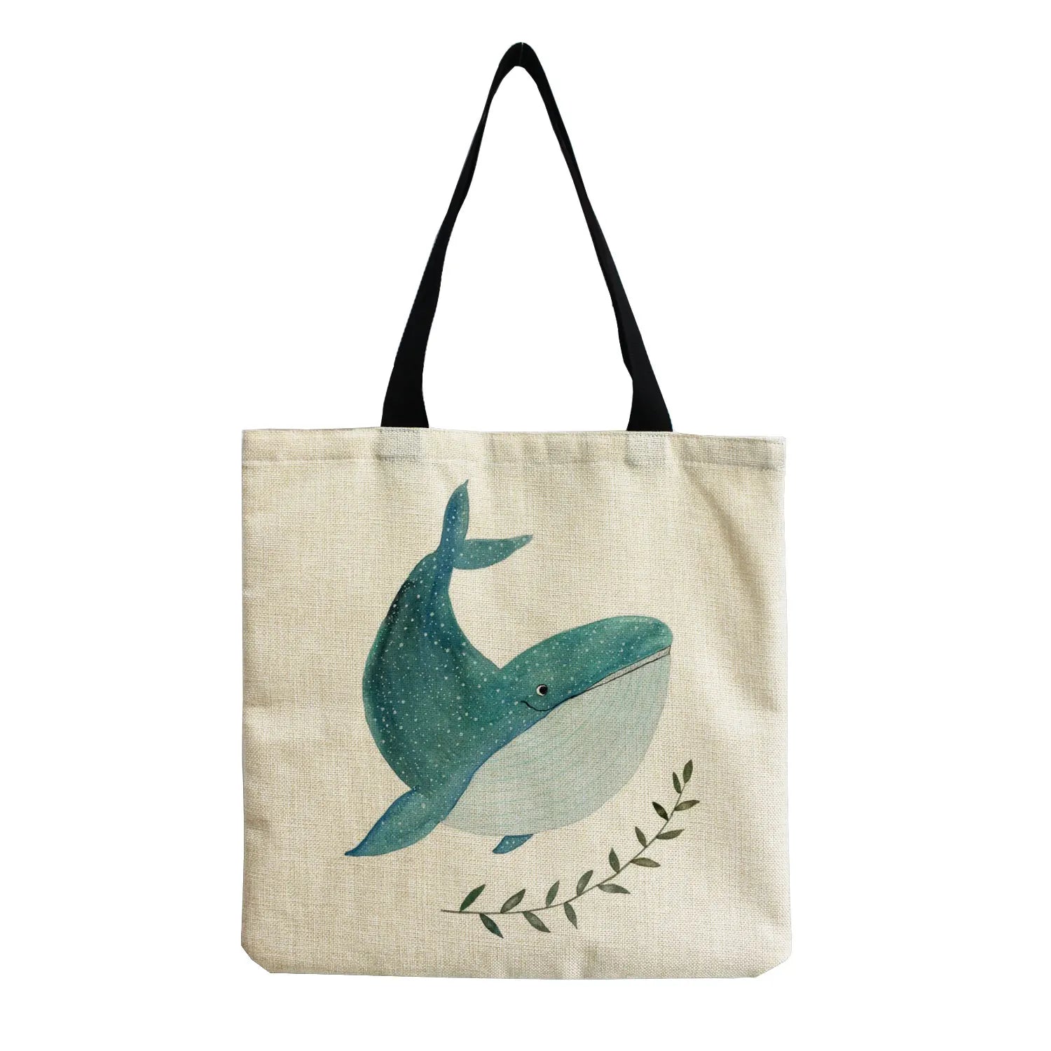 Whale Sea Series Tote Bag for Women Large Capacity Handbag