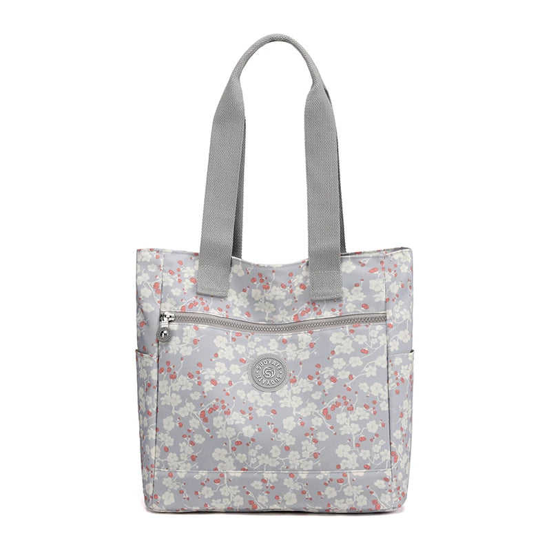 Fresh Style Women Top-Handle Bags Print Shoulder bags Nylon Female Purse High Ca