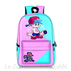 FNF Backpack Music Rhythm Game Print School Bag
