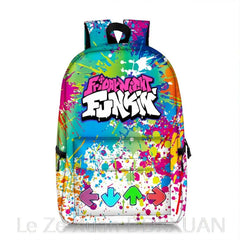 FNF Backpack Music Rhythm Game Print School Bag