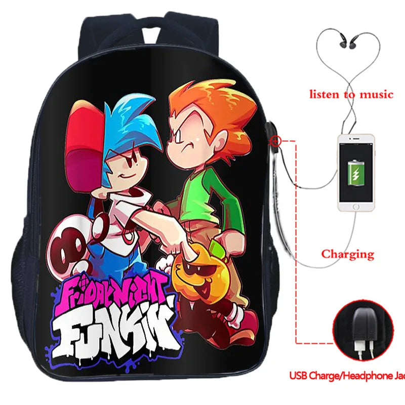 Teenager USB School Backpack for Boys Girls