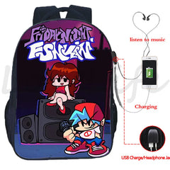 Teenager USB School Backpack for Boys Girls