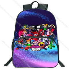 FNF Backpack for Kids Cartoon Anime School Bags Boys Girls Teens