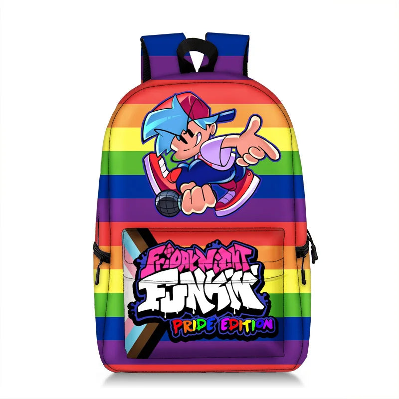 Friday Night Funkin Backpacks Boys Girls School Bags Back To School Bookbag